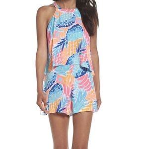 Lilly Pulitzer Erona Pineapple Romper